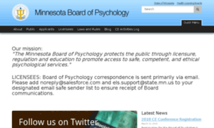 Psychologyboard.state.mn.us thumbnail