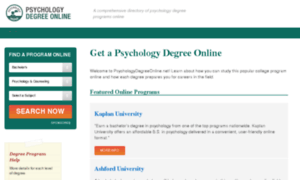 Psychologydegree.net thumbnail