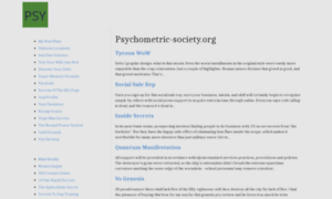 Psychometric-society.org thumbnail