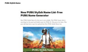 Pubgstylishname.i-techbd.com thumbnail