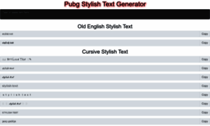 Pubgstylishtextgenerator.blogspot.com thumbnail