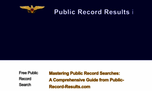 Public-record-site.com thumbnail