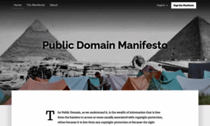 Publicdomainmanifesto.org thumbnail