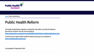 Publichealthreform.scot thumbnail