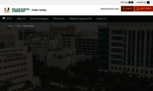 Publicsafety.med.miami.edu thumbnail