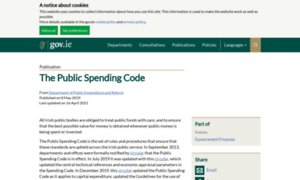 Publicspendingcode.per.gov.ie thumbnail