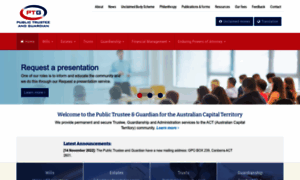 Publictrustee.act.gov.au thumbnail