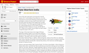 Punewarriorsindia.com thumbnail