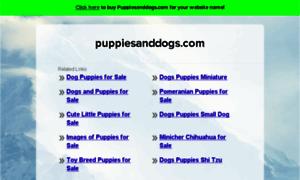 Puppiesanddogs.com thumbnail