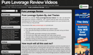 Pureleveragereviewvideos.com thumbnail