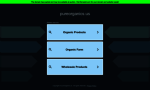 Pureorganics.us thumbnail