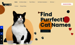 Purrfectcatnames.com thumbnail