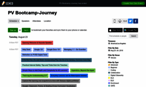 Pvbootcampthejourney2016.sched.org thumbnail