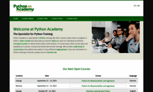 Python-academy.com thumbnail