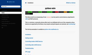 Python-miio.readthedocs.io thumbnail
