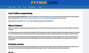 Python.land thumbnail