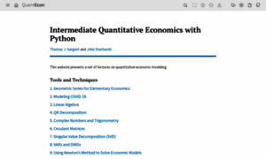 Python.quantecon.org thumbnail