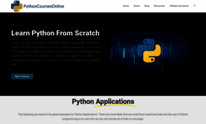 Pythoncoursesonline.com thumbnail