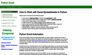 Pythonexcel.com thumbnail