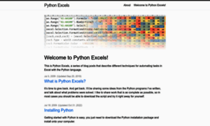 Pythonexcels.com thumbnail