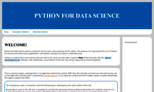 Pythonfordatascience.org thumbnail