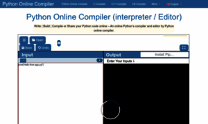 Pythononlinecompiler.com thumbnail