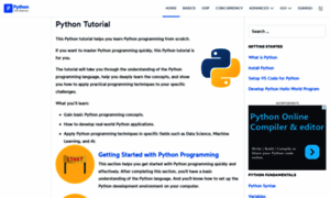 Pythontutorial.net thumbnail
