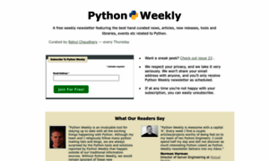 Pythonweekly.com thumbnail