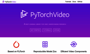 Pytorchvideo.org thumbnail