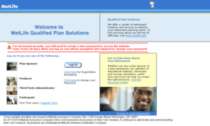 Qualifiedplans.metlife.com thumbnail