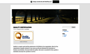 Qualitycertification.wordpress.com thumbnail