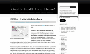 Qualityhealthcareplease.wordpress.com thumbnail