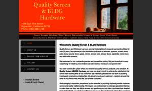 Qualityscreenandwindow.com thumbnail