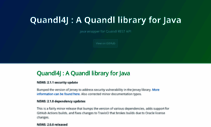 Quandl4j.org thumbnail