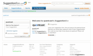Quantcast.suggestionbox.com thumbnail