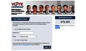Quebec2014.votecompass.com thumbnail