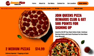 Queenspizzahamilton.com thumbnail