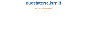 Questaterra.isrn.it thumbnail