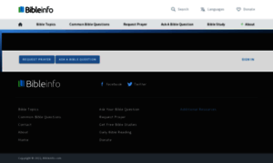 Questions.bibleinfo.com thumbnail