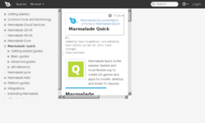 Quick-docs.madewithmarmalade.com thumbnail
