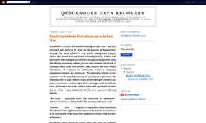Quickbookdatarecovery.blogspot.com thumbnail