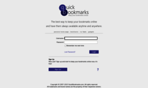 Quickbookmarks.com thumbnail