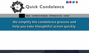 Quickcondolence.com thumbnail
