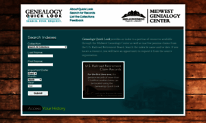 Quicklook.midwestgenealogycenter.org thumbnail