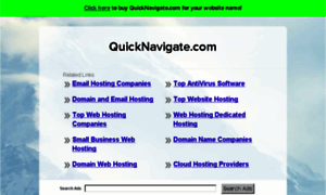 Quicknavigate.com thumbnail