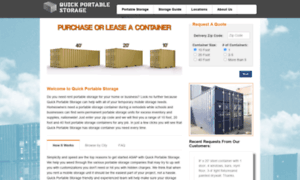 Quickportablestorage.com thumbnail