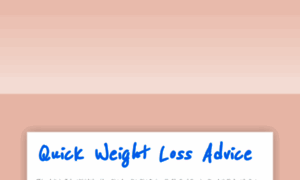 Quickweightlossadvice777.blogspot.com thumbnail