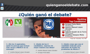 Quienganoeldebate.com thumbnail