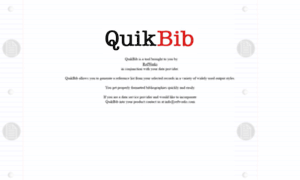 Quikbib.com thumbnail