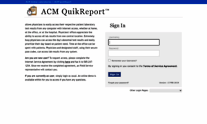 Quikreport.acmlab.com thumbnail